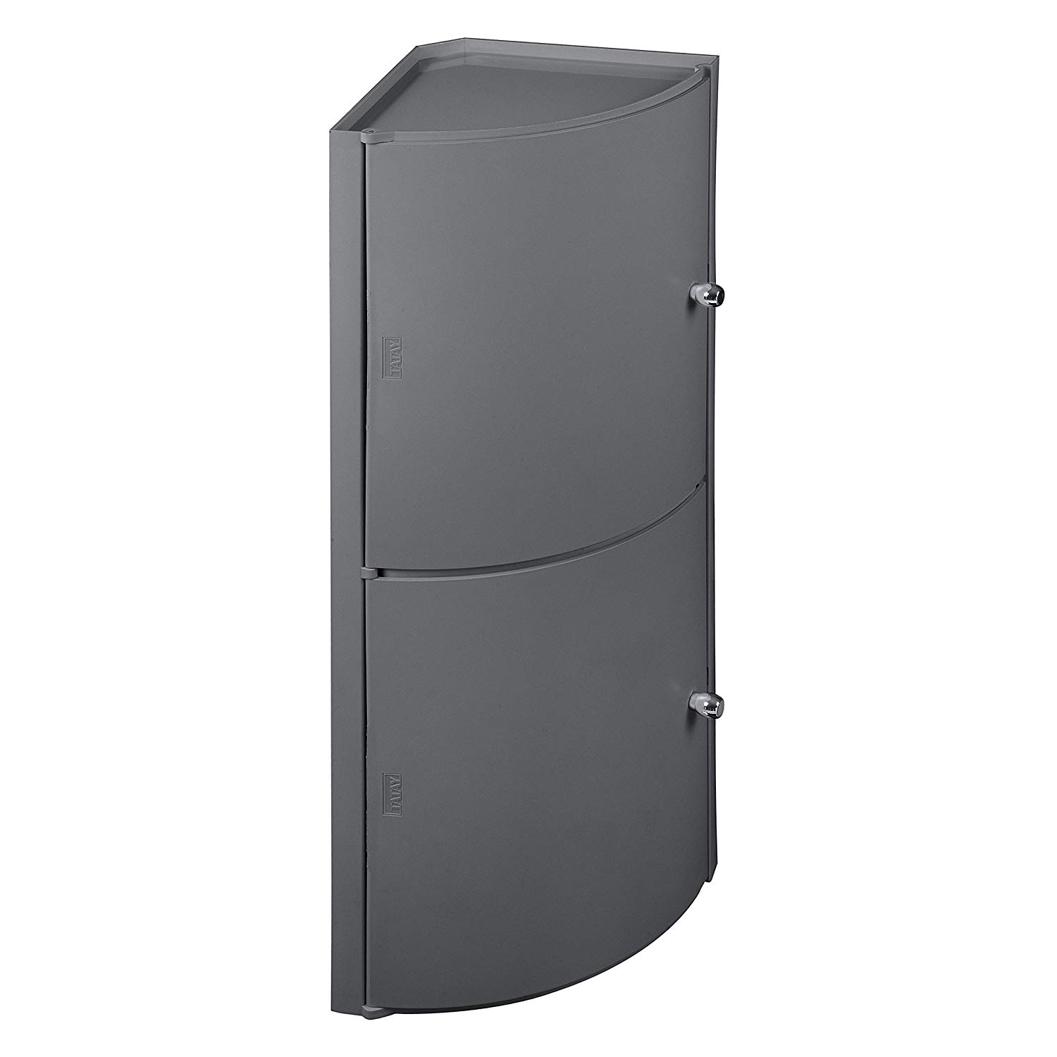 Petit meuble d'angle gris