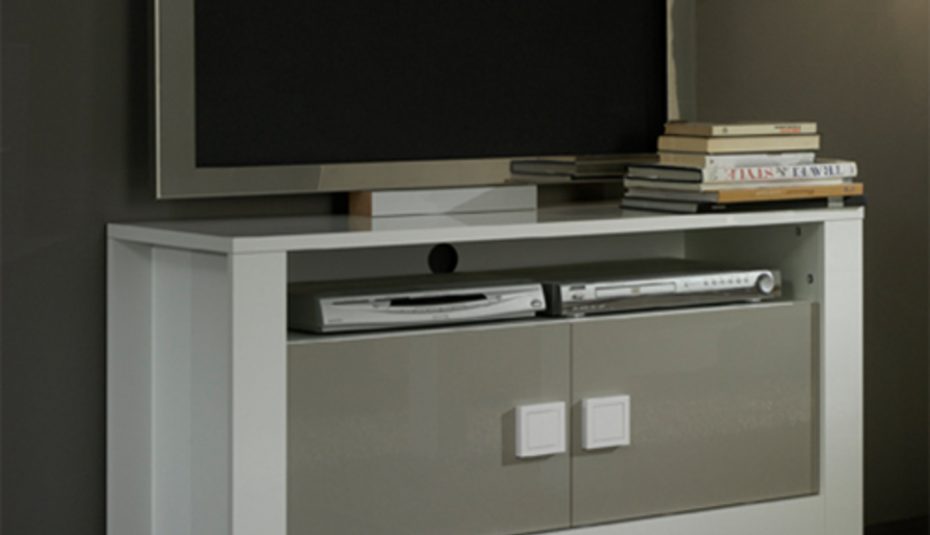 Meuble tv d'angle gris but