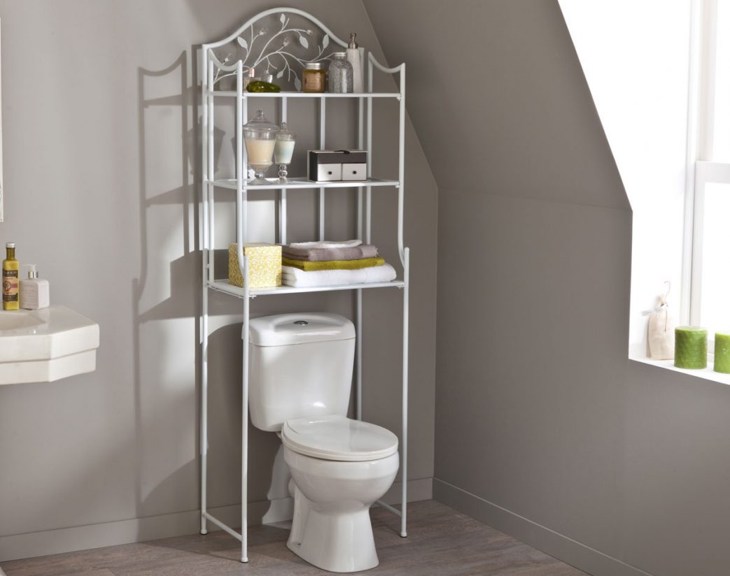 Meuble dessus wc miami gris