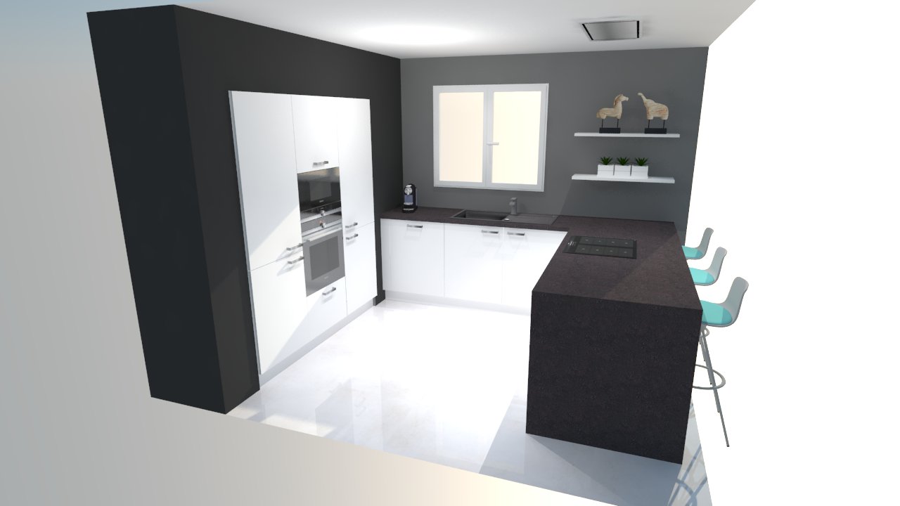 Meuble d'angle cuisine avec evier