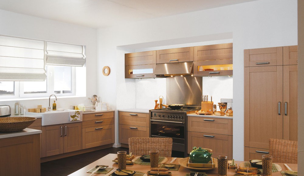 Meuble haut cuisine chene massif