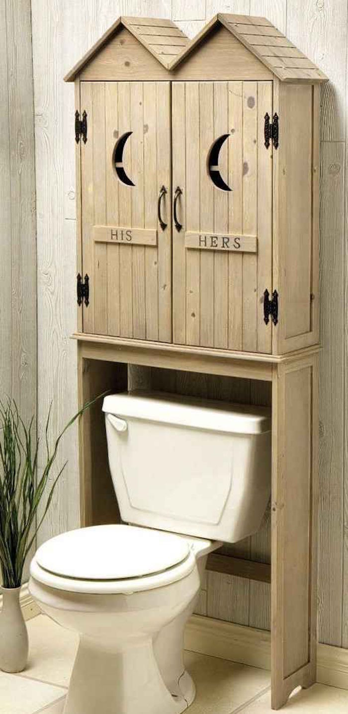 Meuble dessus wc design