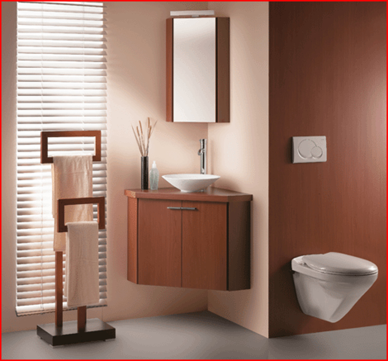 Meuble armoire d'angle salle de bain