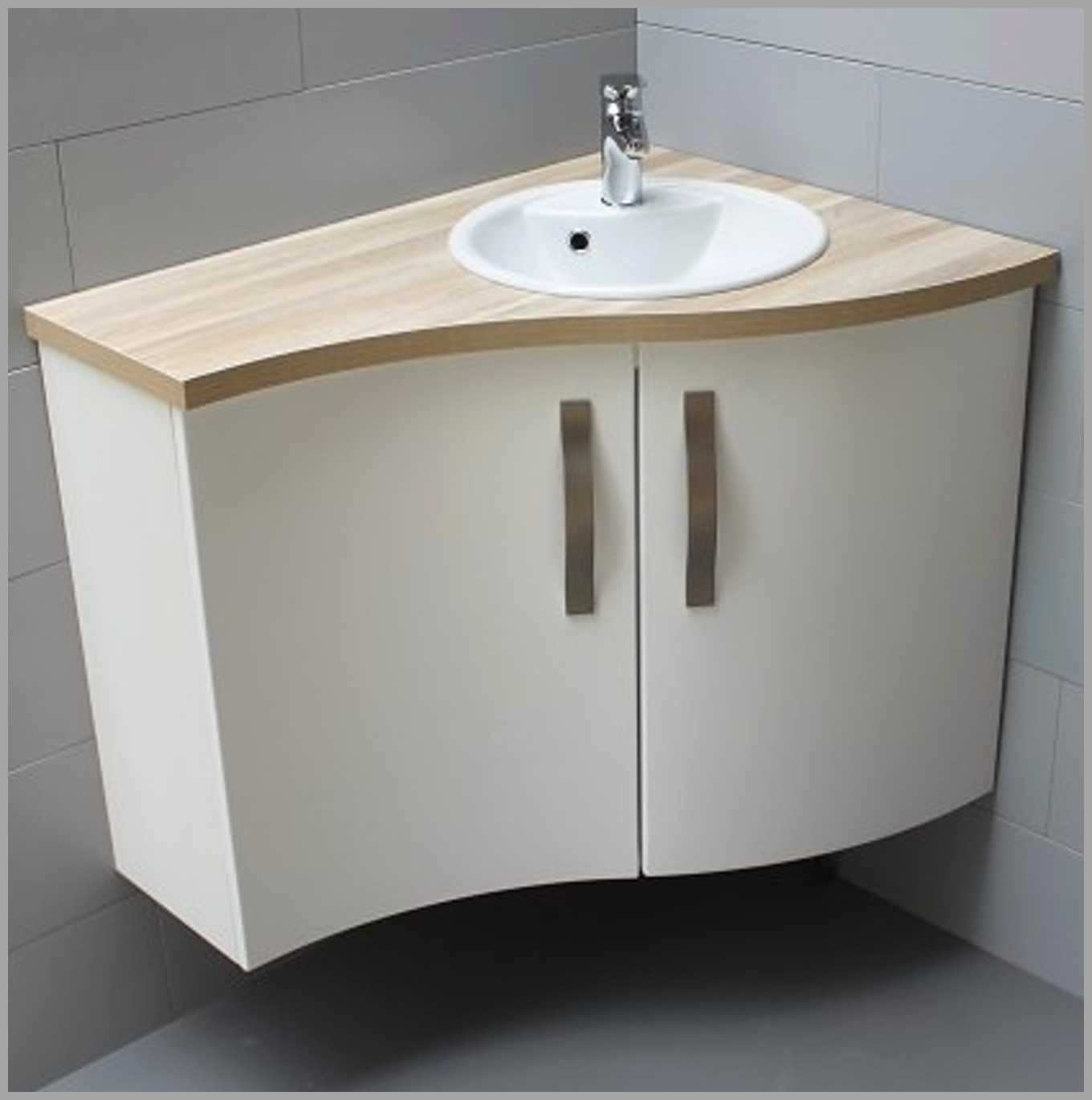 Meuble sous vasque d'angle salle de bain