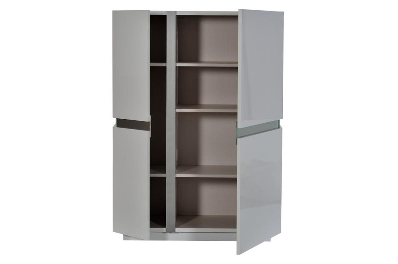 Meuble haut laqué blanc