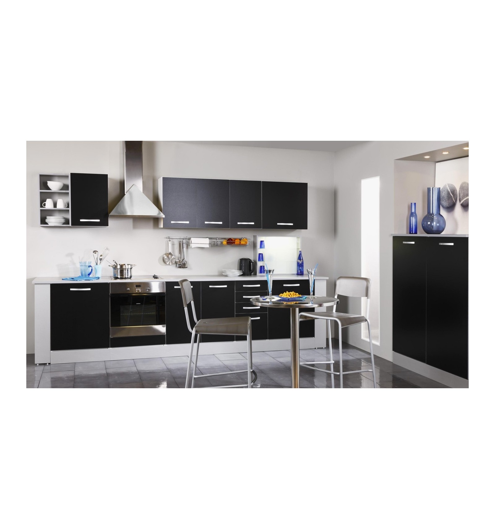 Meuble haut noir mat