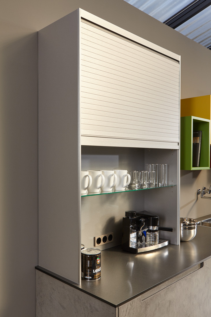 Meuble haut cuisine rideau