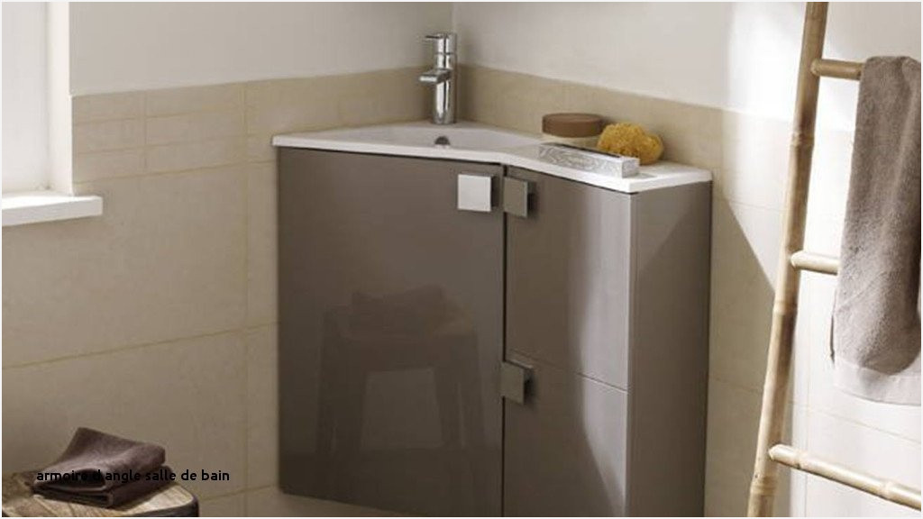 Meuble d'angle salle de bain camping car