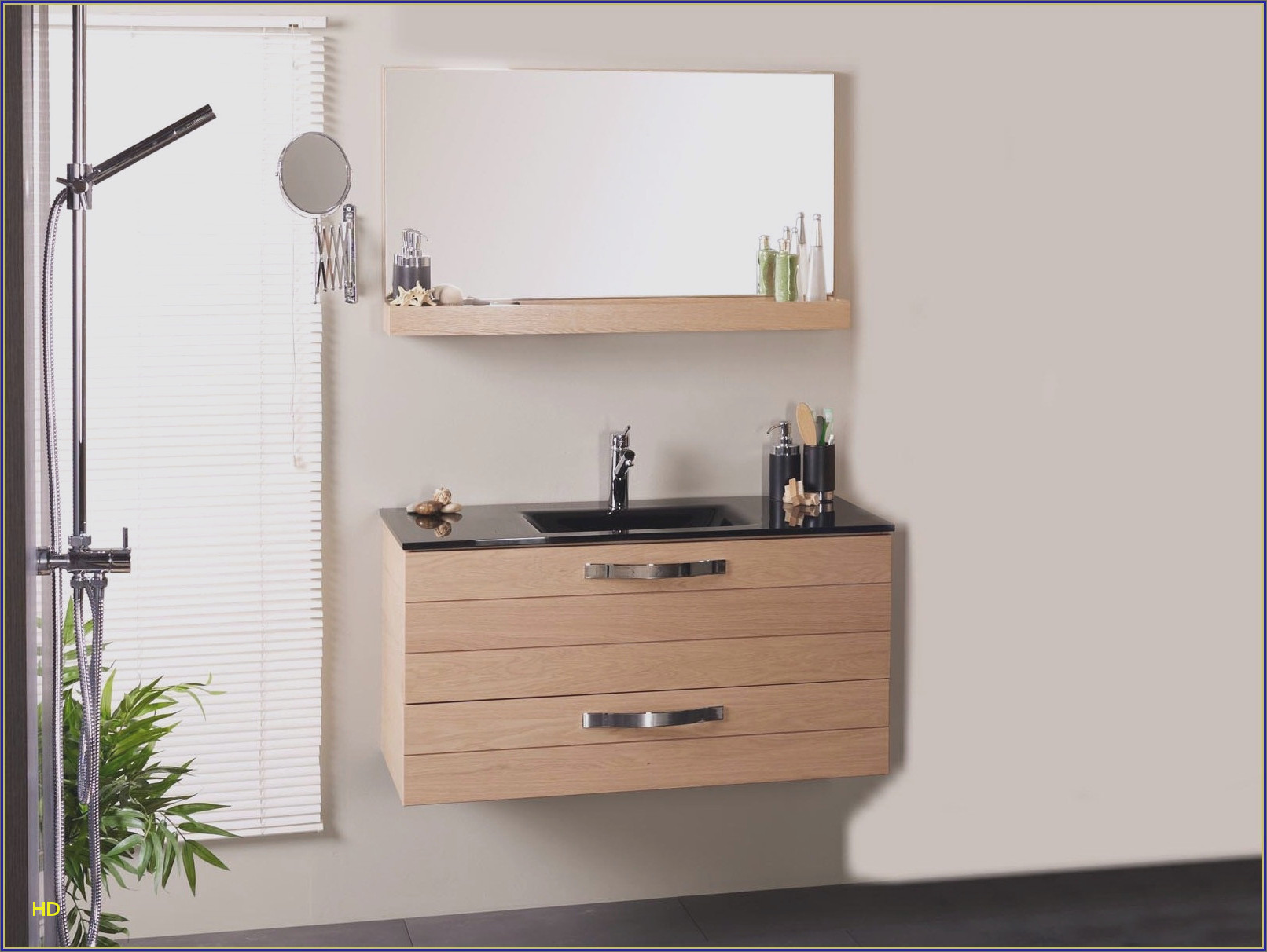 Meuble d'angle salle de bain decotec