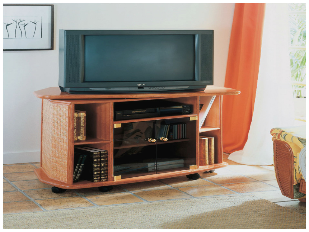 Meuble d'angle en pin pas cher