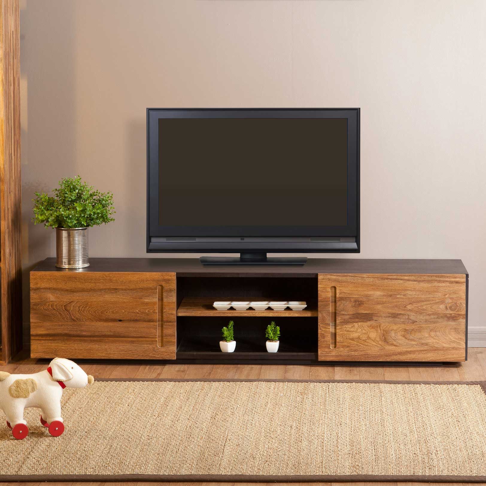 Meuble tv d'angle rouge