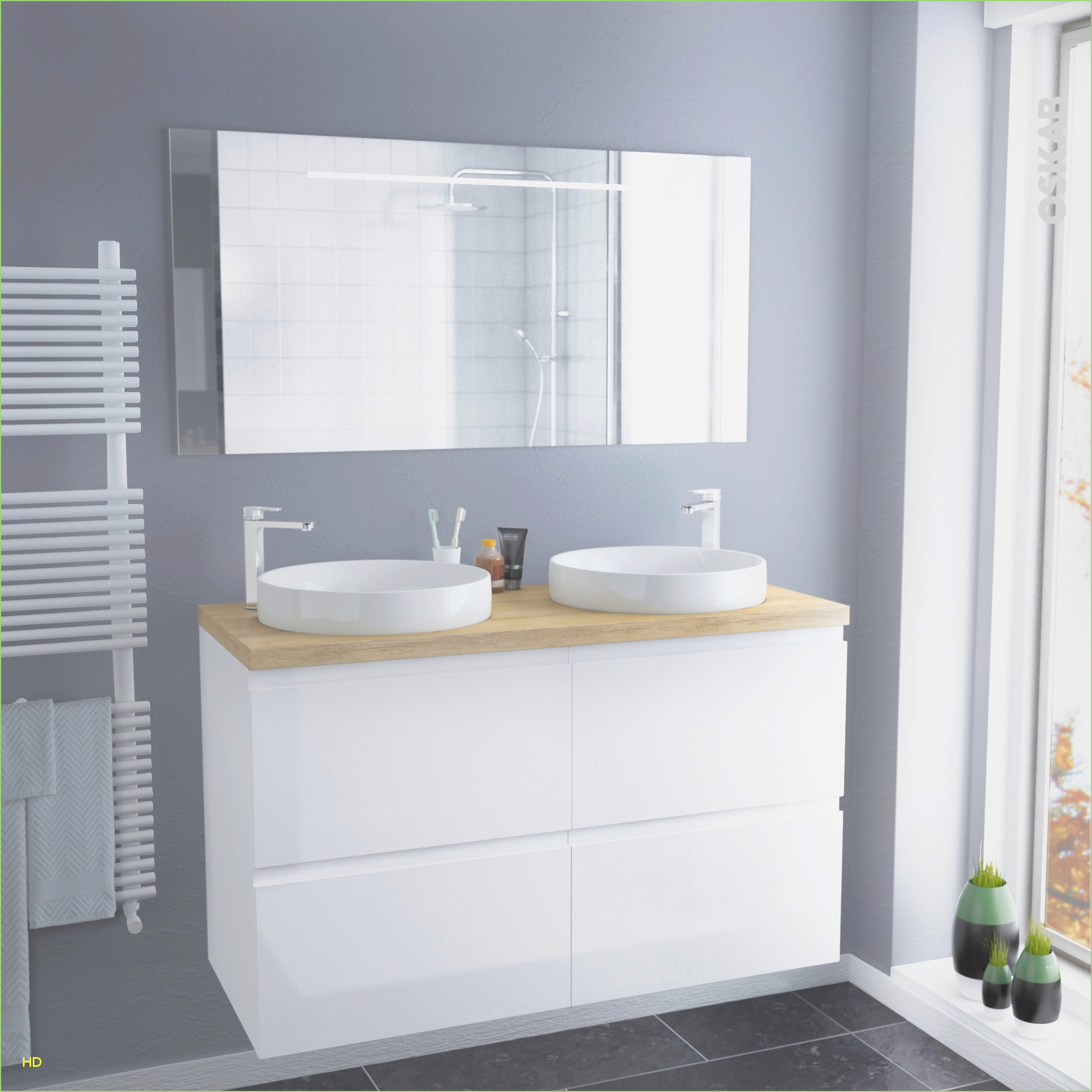 Meuble haut salle de bain noir