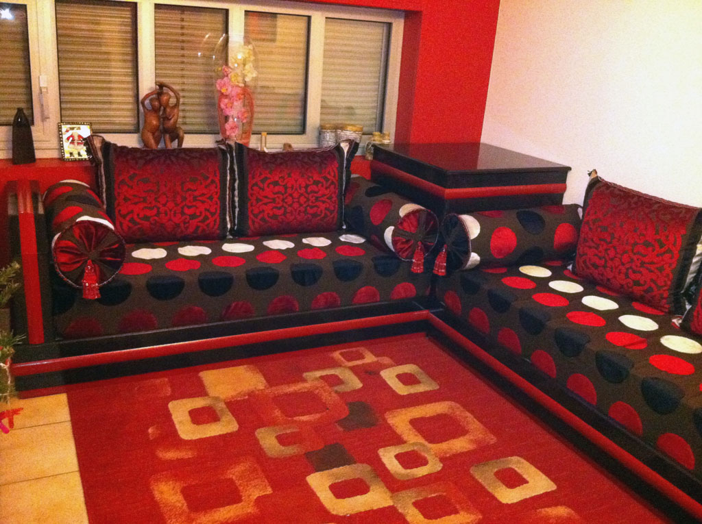 Meuble d'angle salon marocain