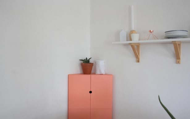 Meuble d'angle haut pour salon
