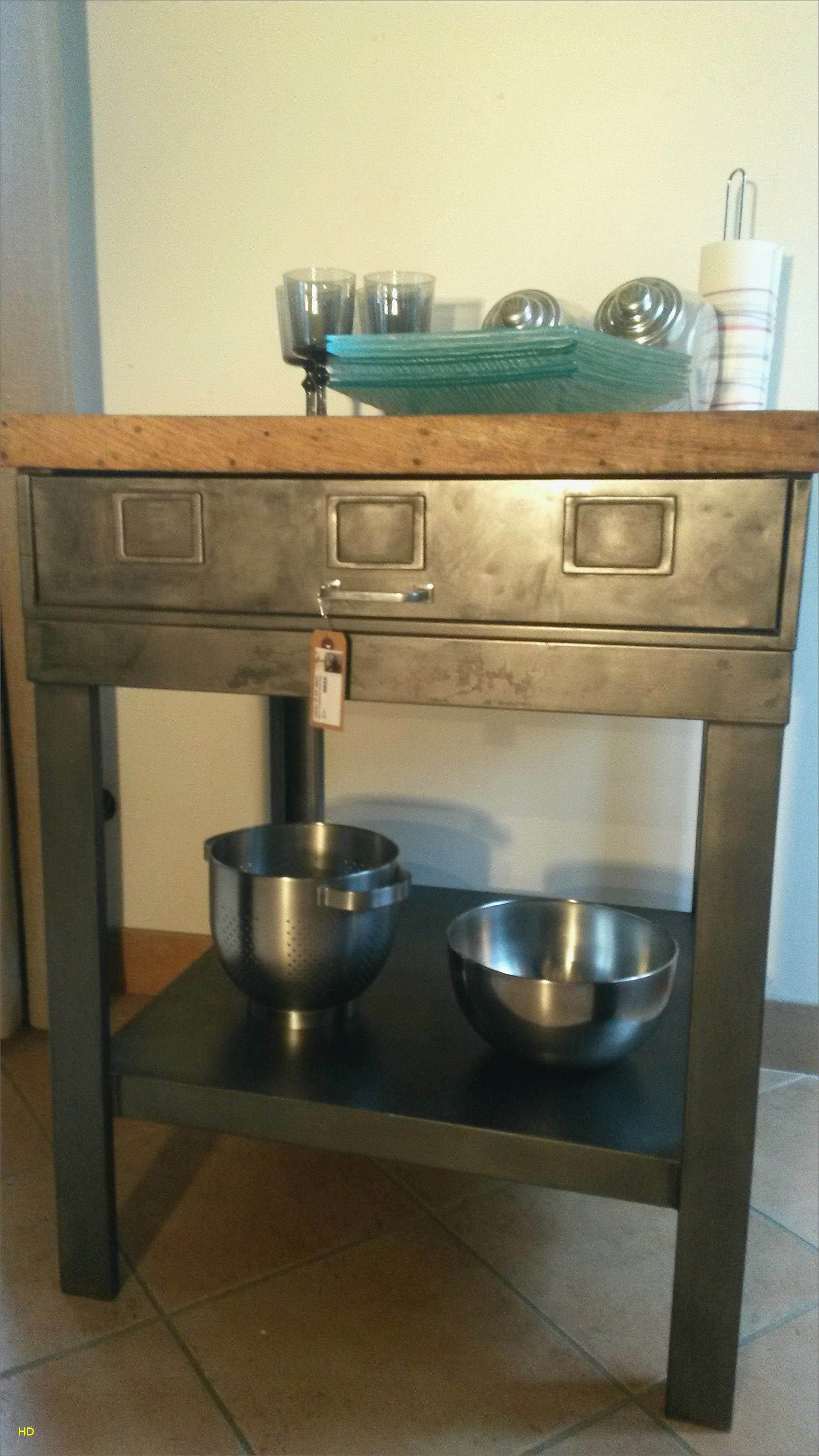 Meuble d'angle cuisine inox