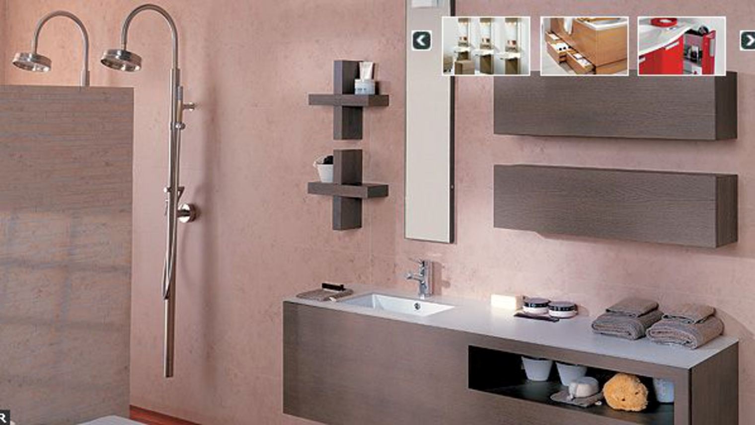 Meuble haut salle de bain peu profond