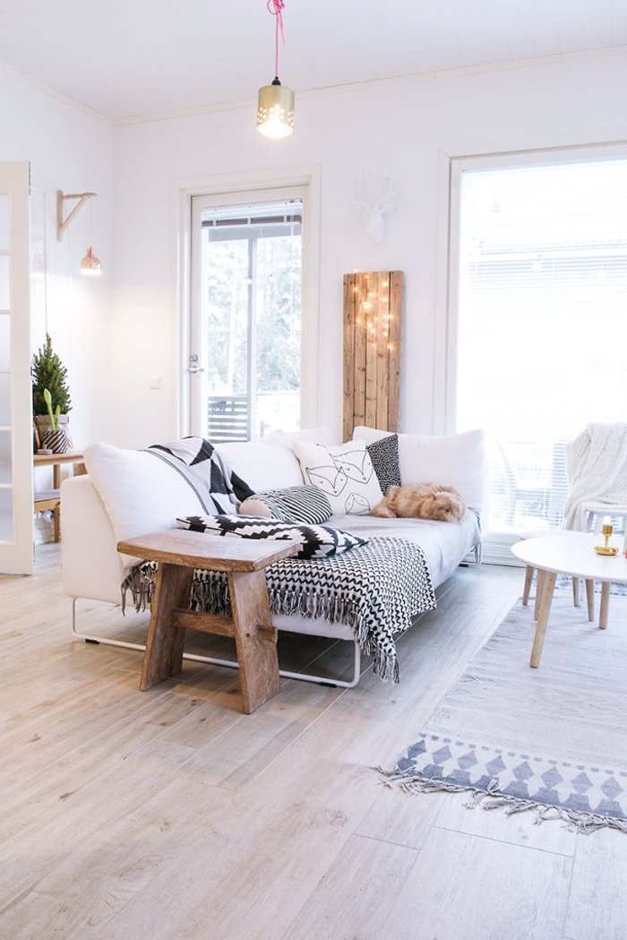 Salon scandinave sol