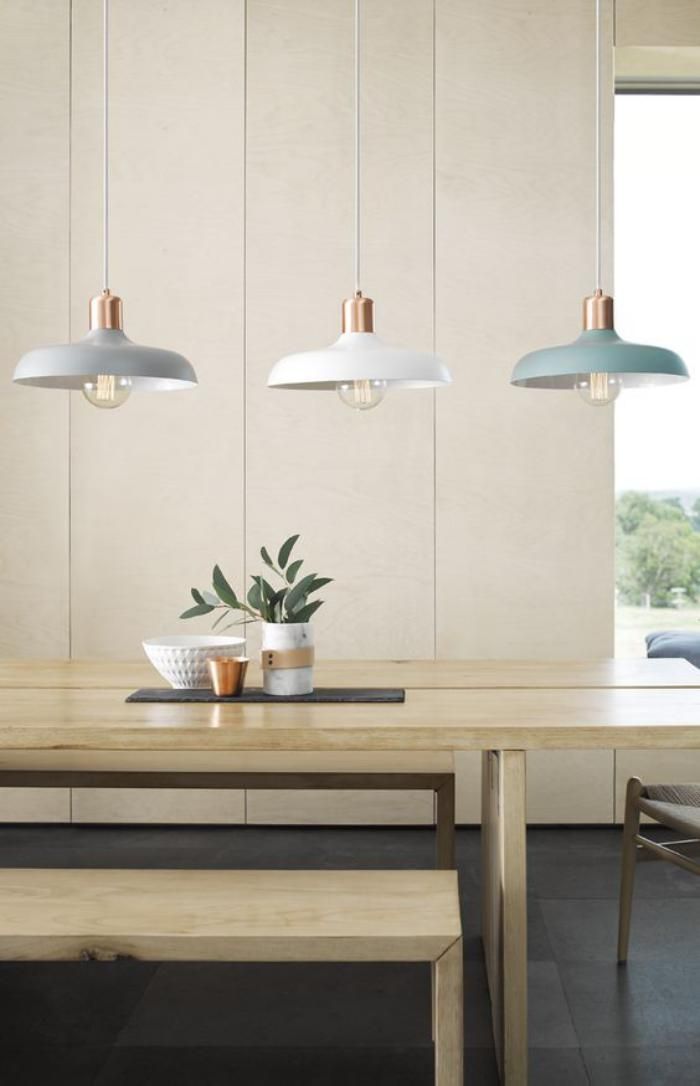 Eclairage salon scandinave