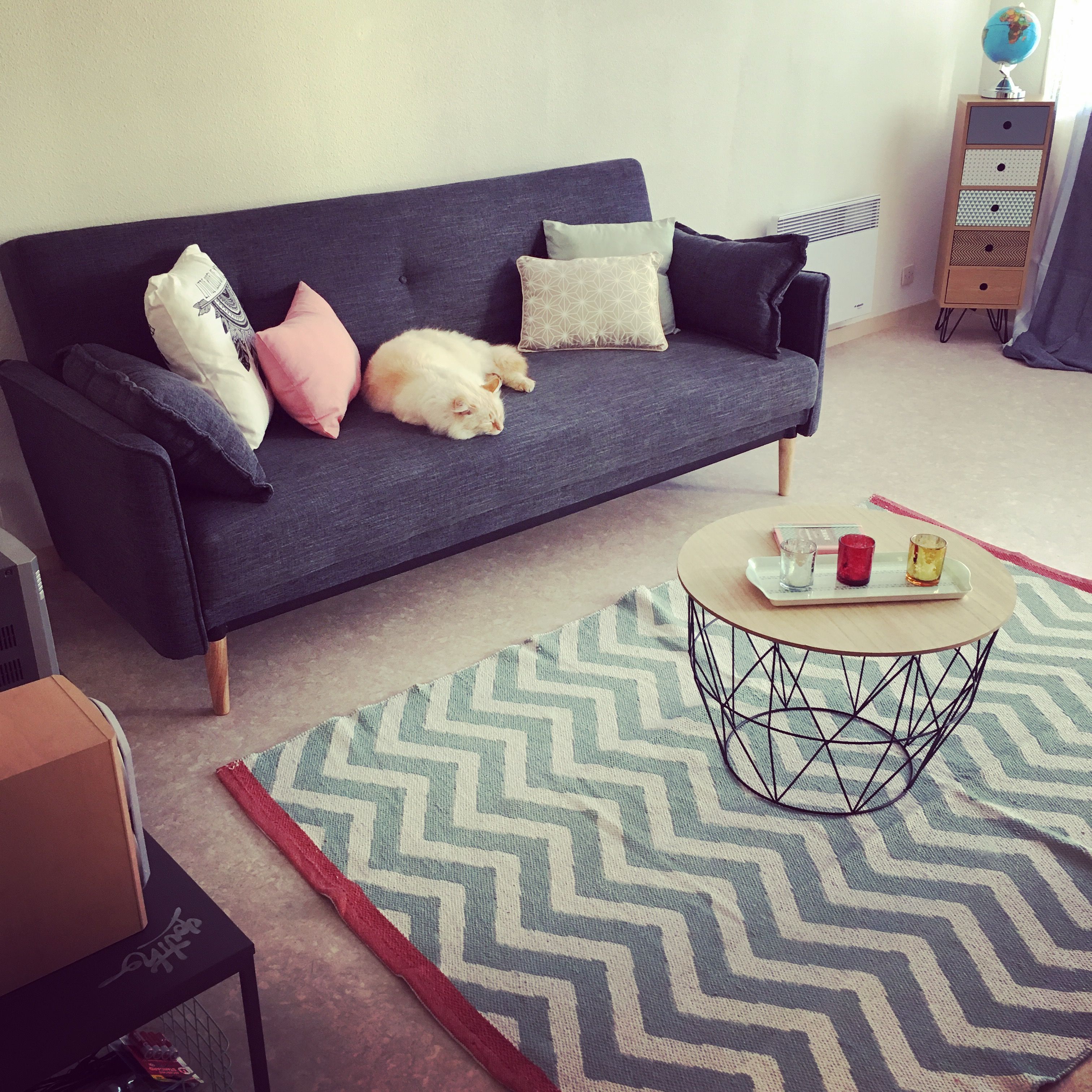 Cocktail scandinave tapis salon