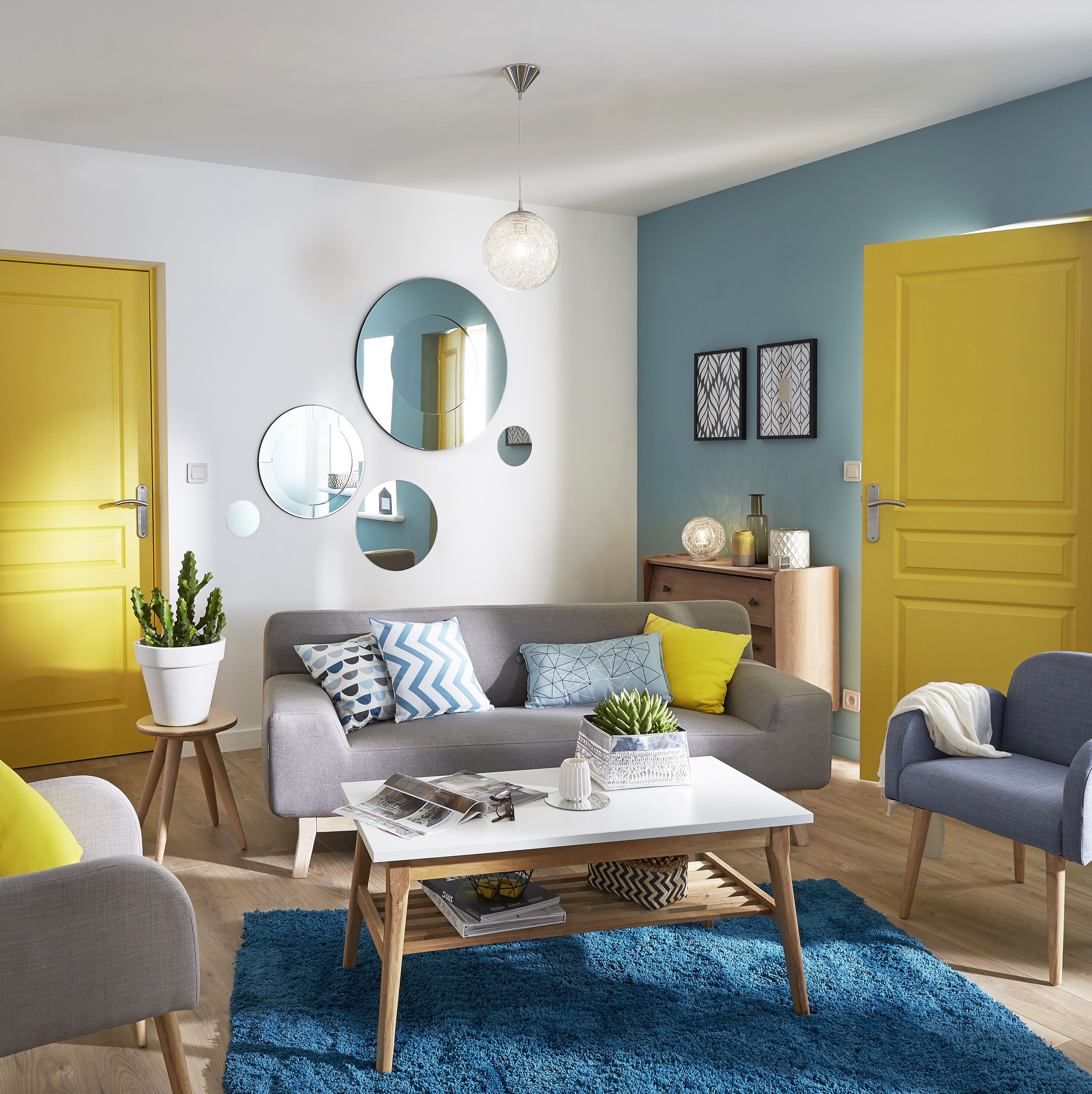 Deco peinture salon scandinave