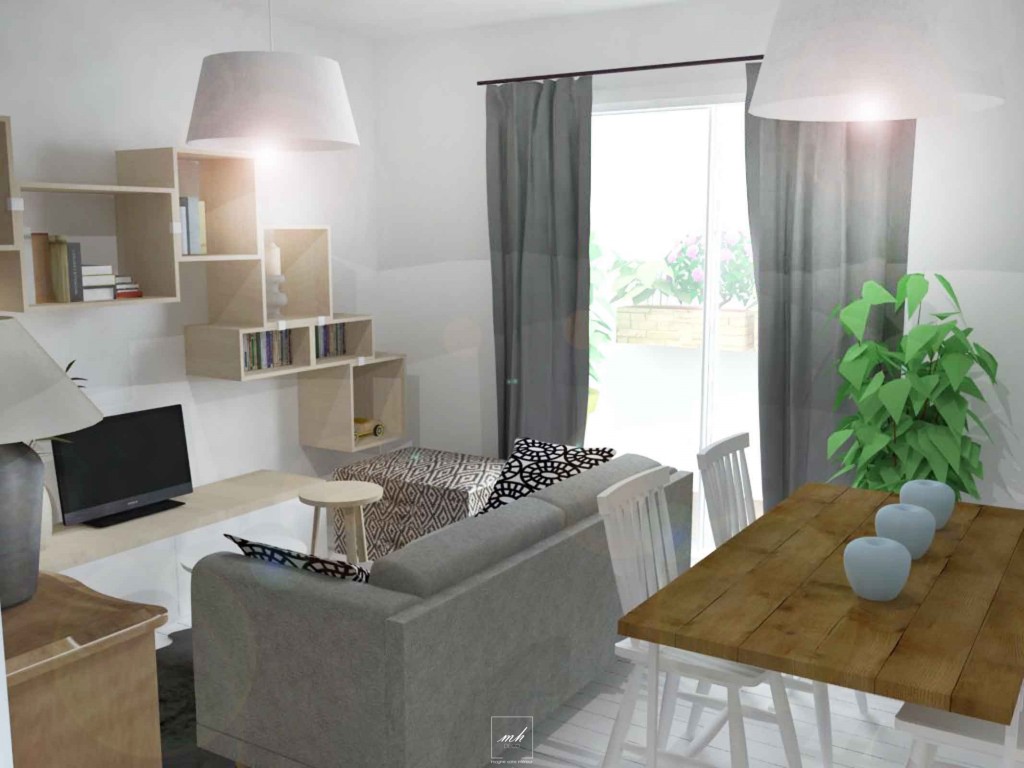 Deco salon ambiance scandinave