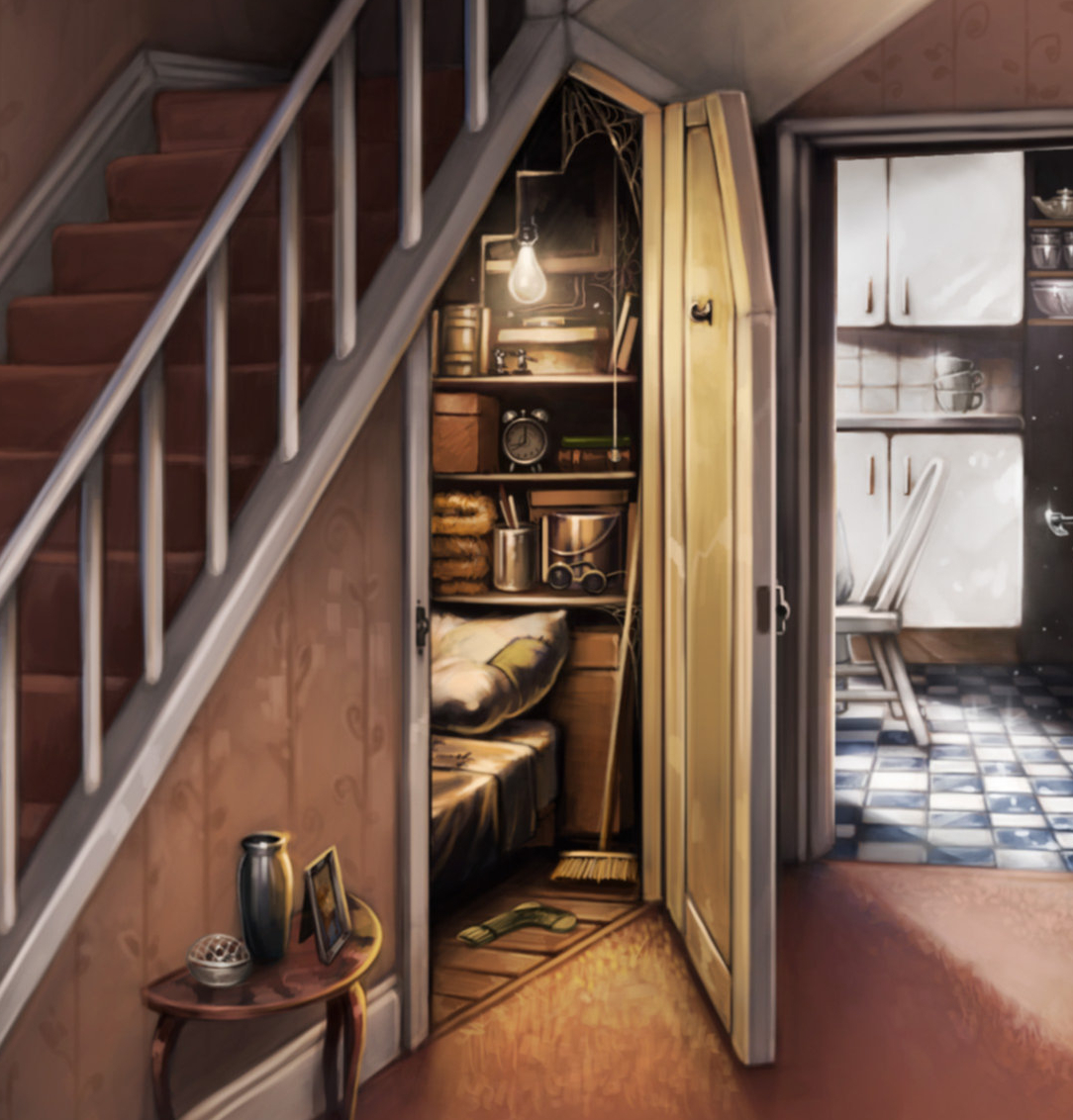 Meuble sous escalier scandinave