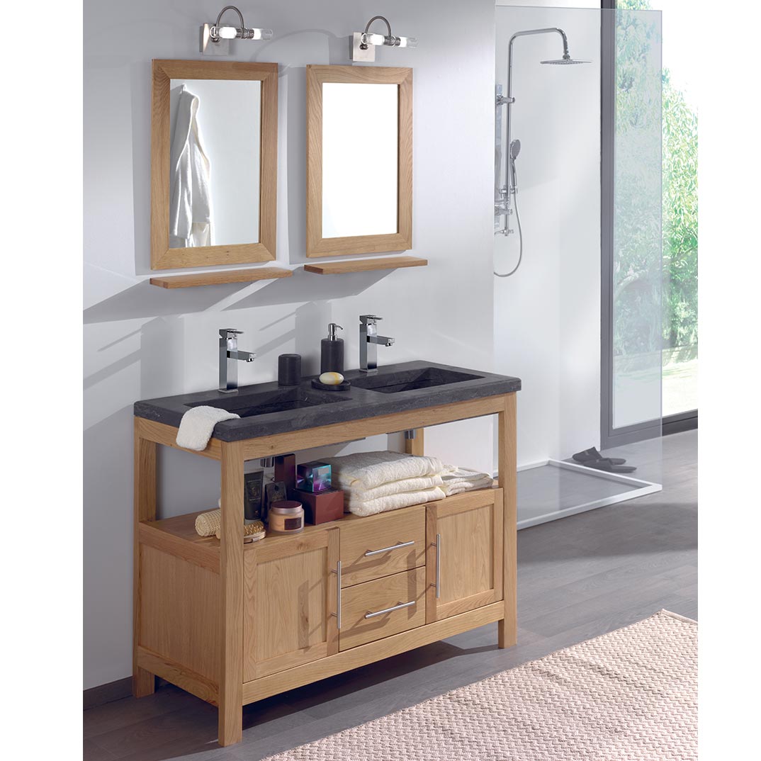 Meuble salle de bain stone cocktail scandinave