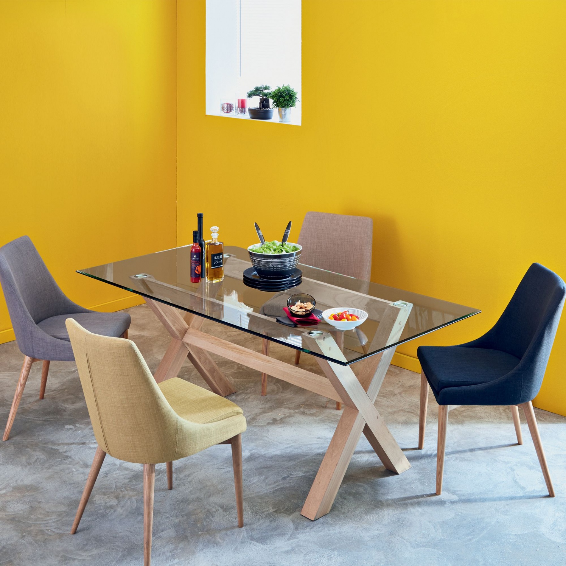 Chaise scandinave abby