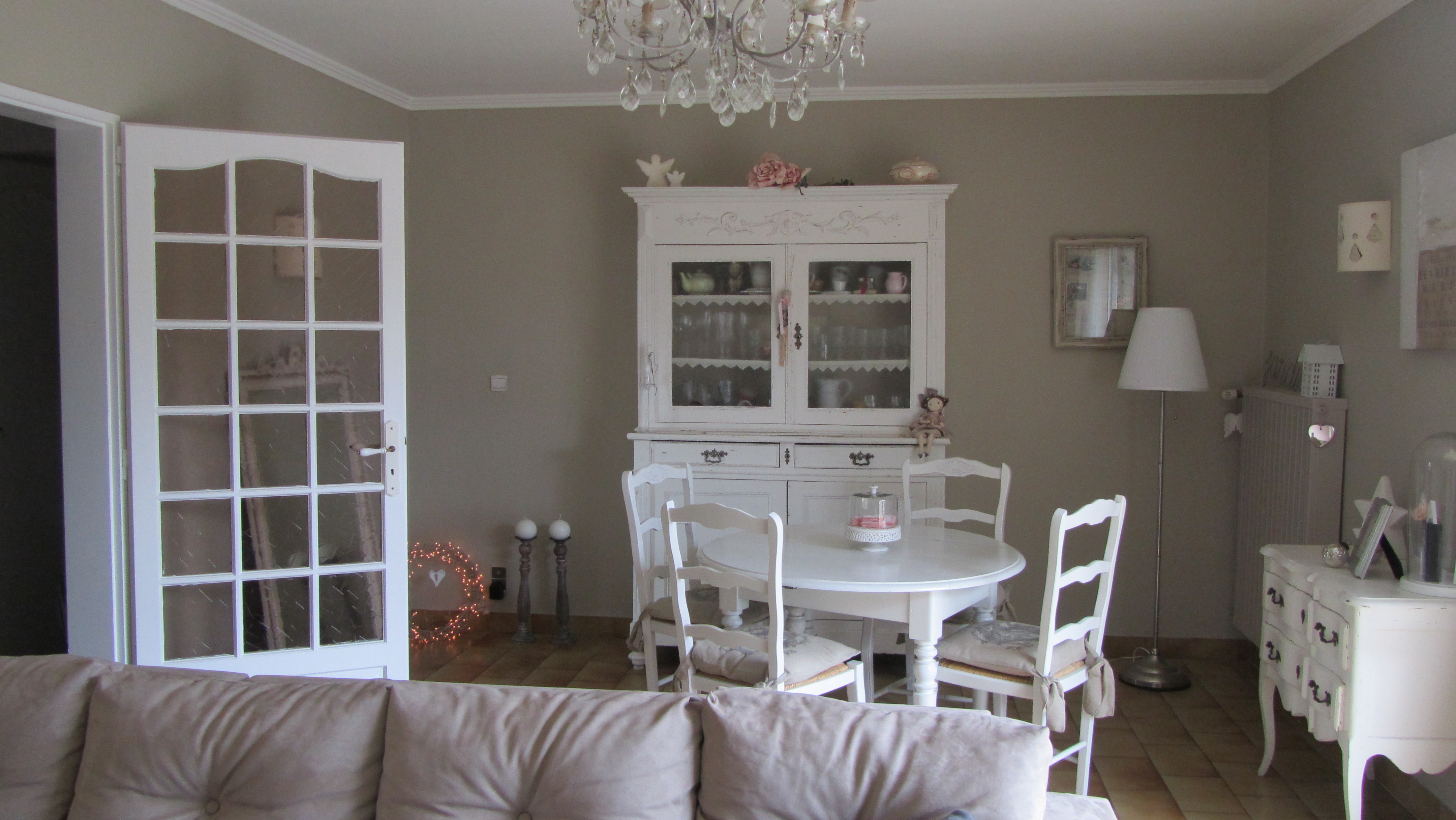 Salon romantique scandinave