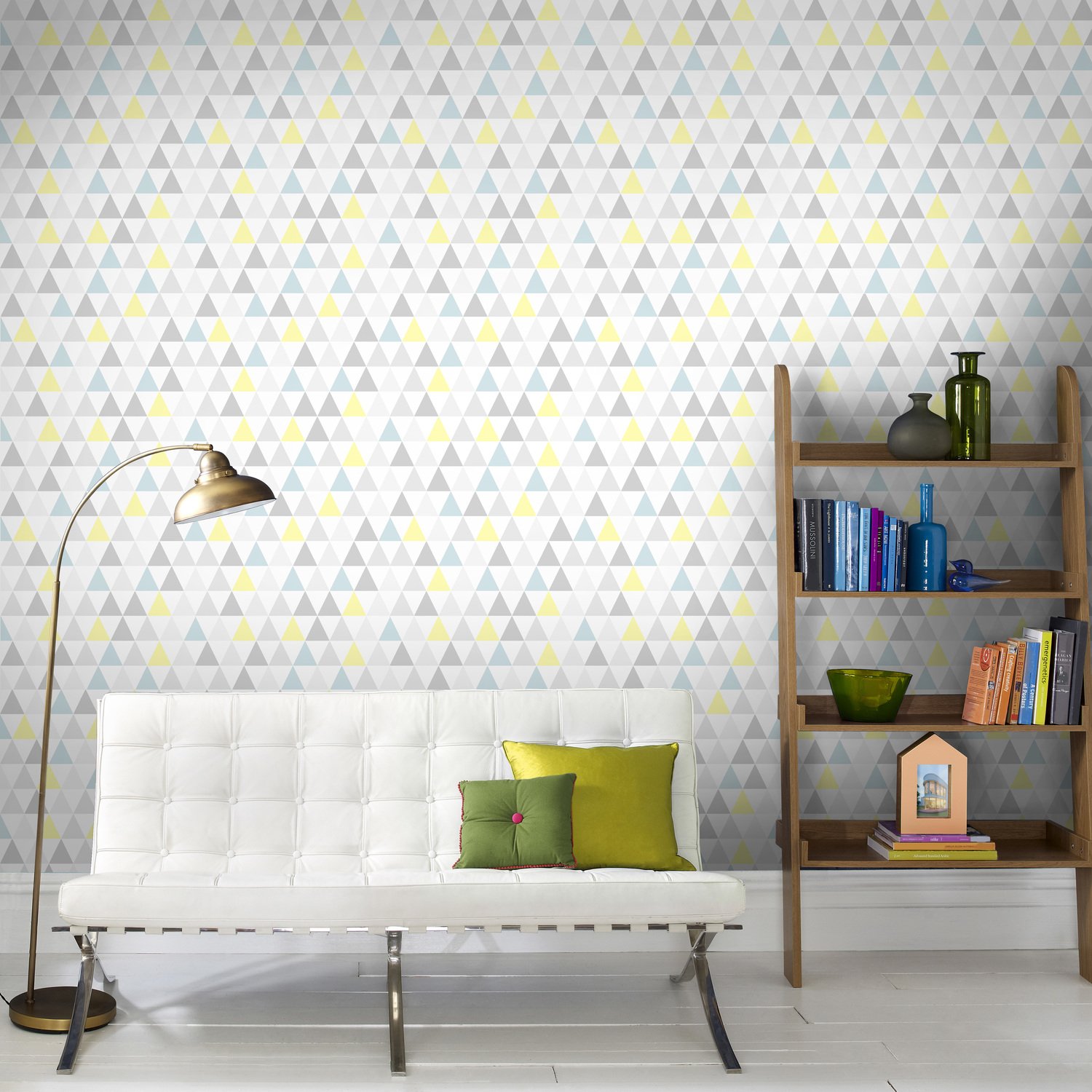 Salon scandinave papier peint