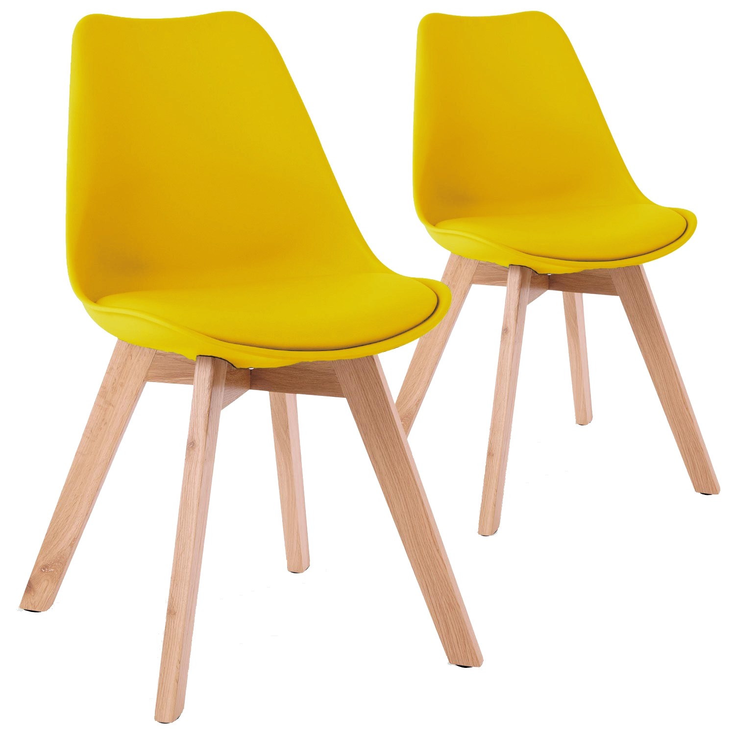 Chaise style scandinave orange