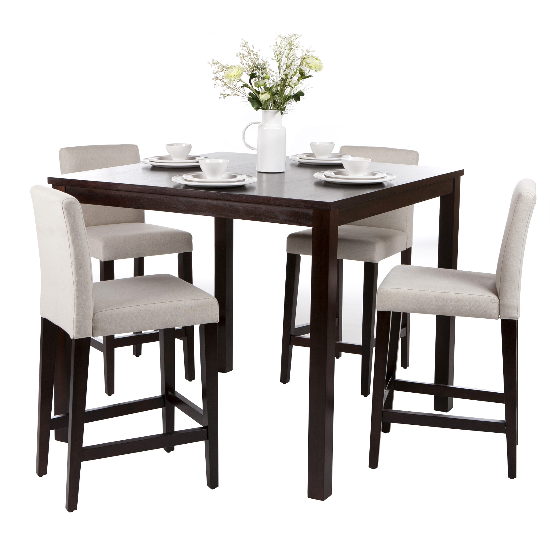 S table et chaises scandinave pour le jardin