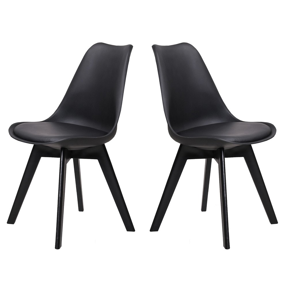Chaise scandinave pieds noir