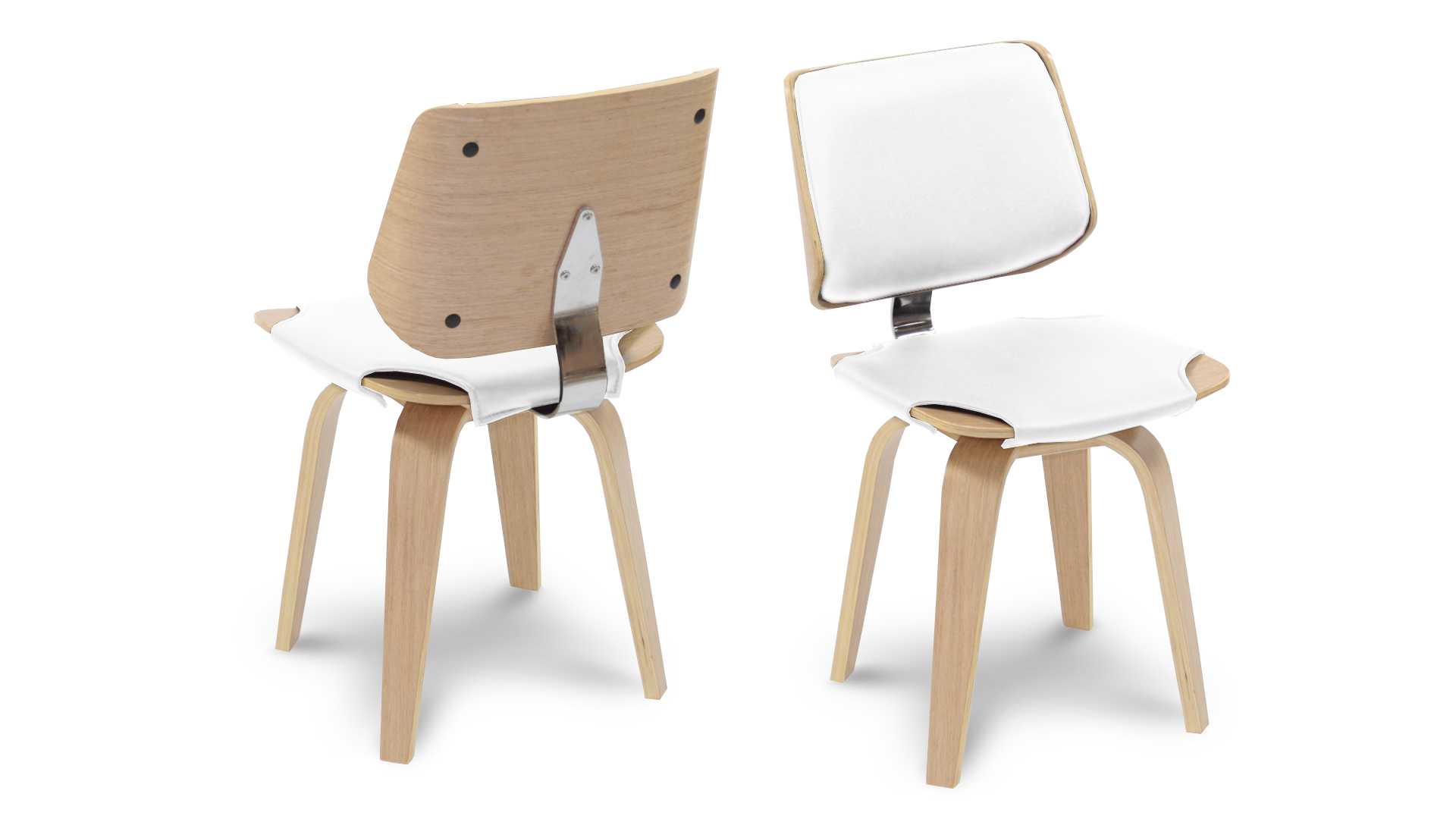 Chaise bois clair scandinave
