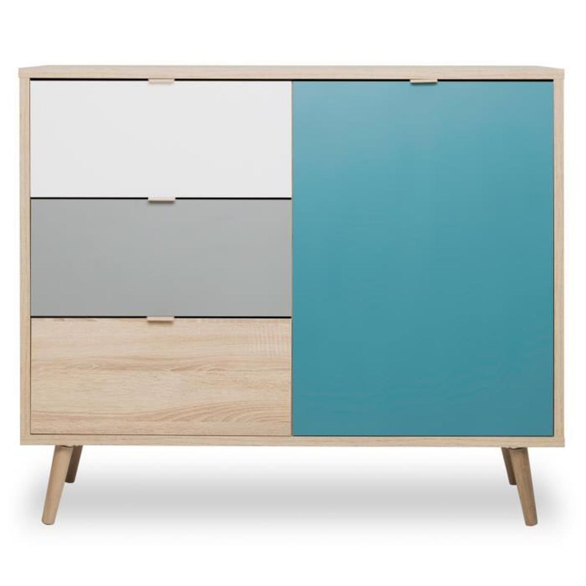 Petit meuble scandinave gris