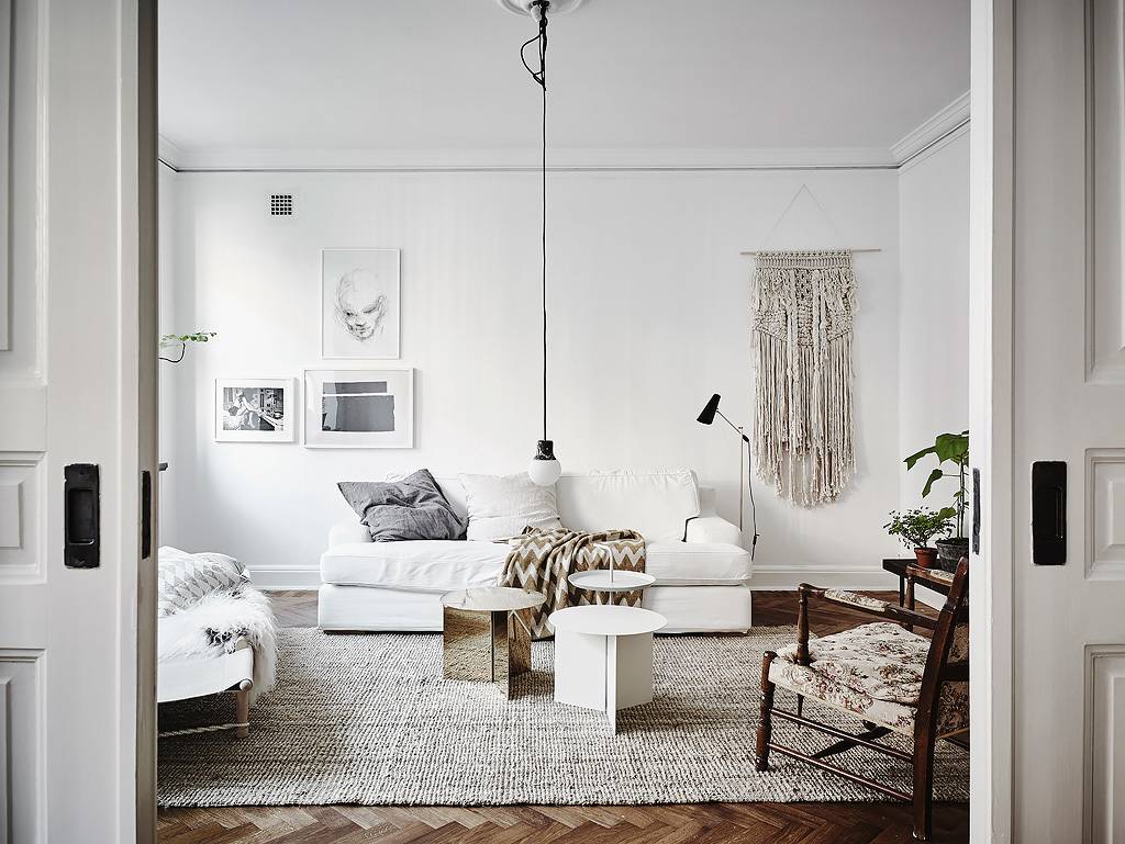 Salon scandinave ethnique