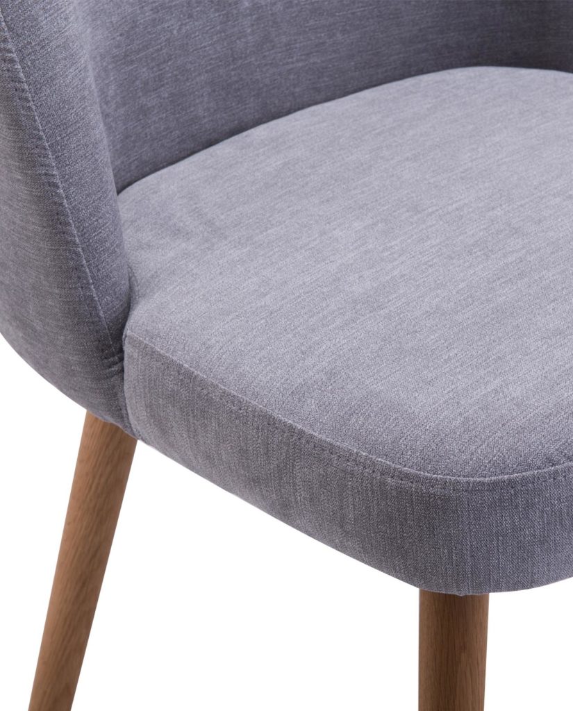 Chaise scandinave gris chiné