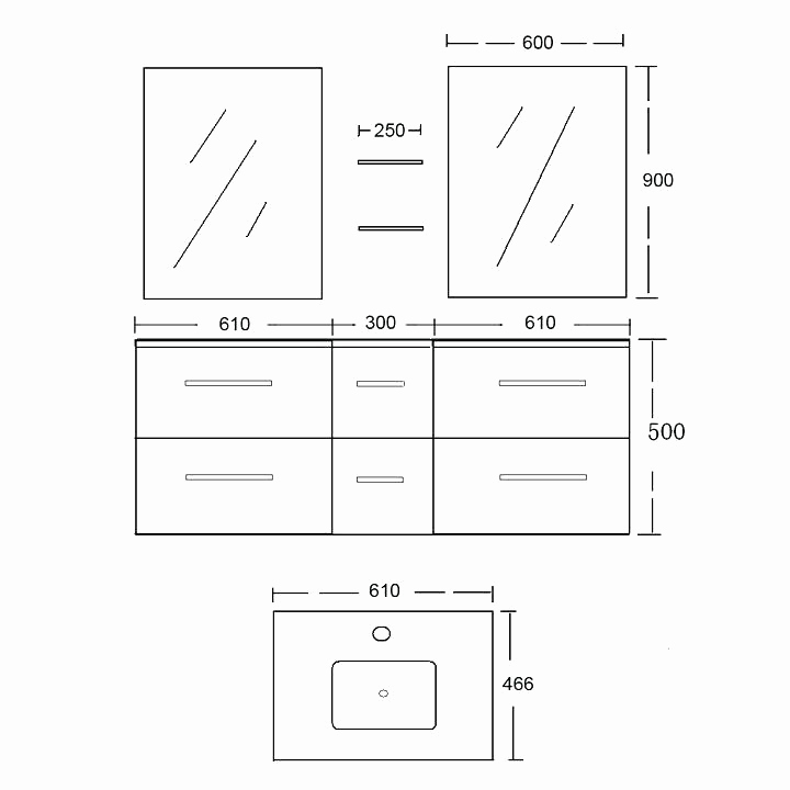 Dis9250sc meuble salle de bain scandinave