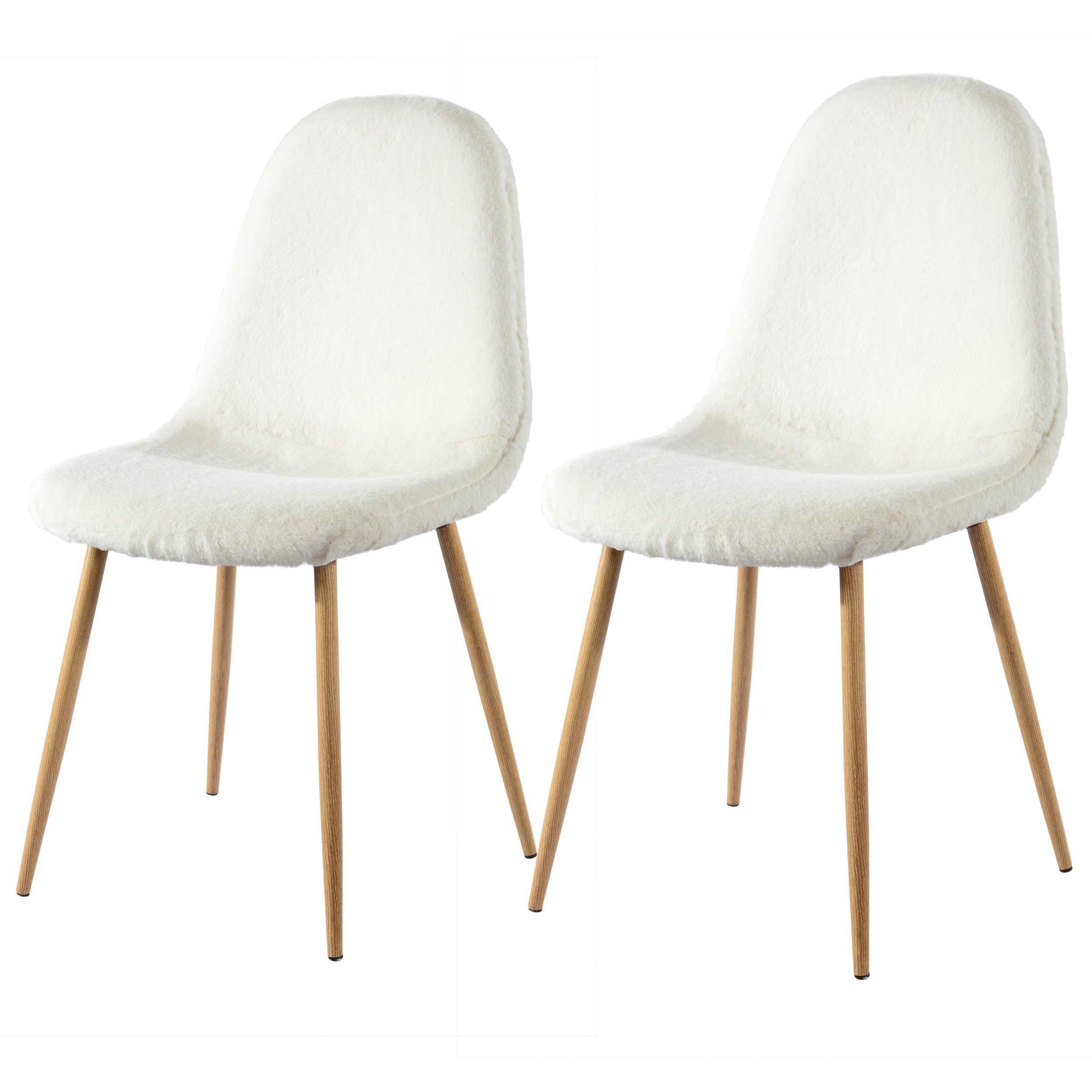 Chaise scandinave fourure