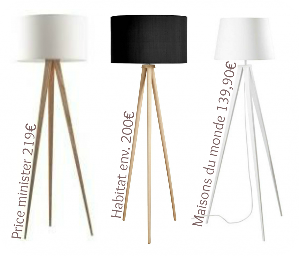 Lampe salon style scandinave