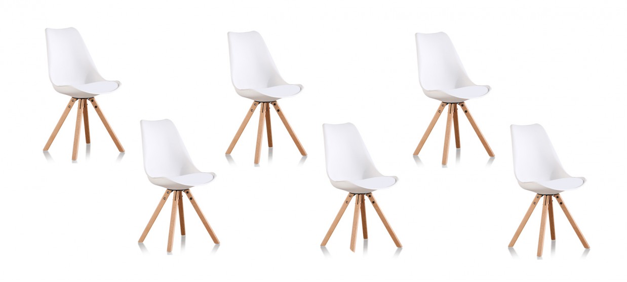 Table et 6 chaises scandinave