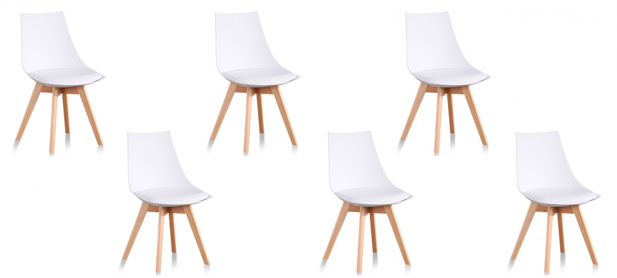 Chaise scandinave lot de 6
