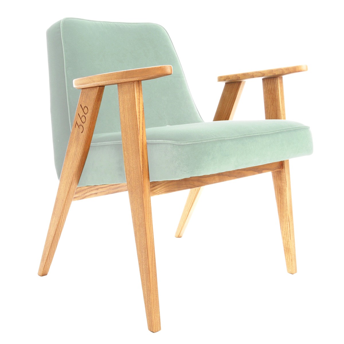 Chaise scandinave vert eau