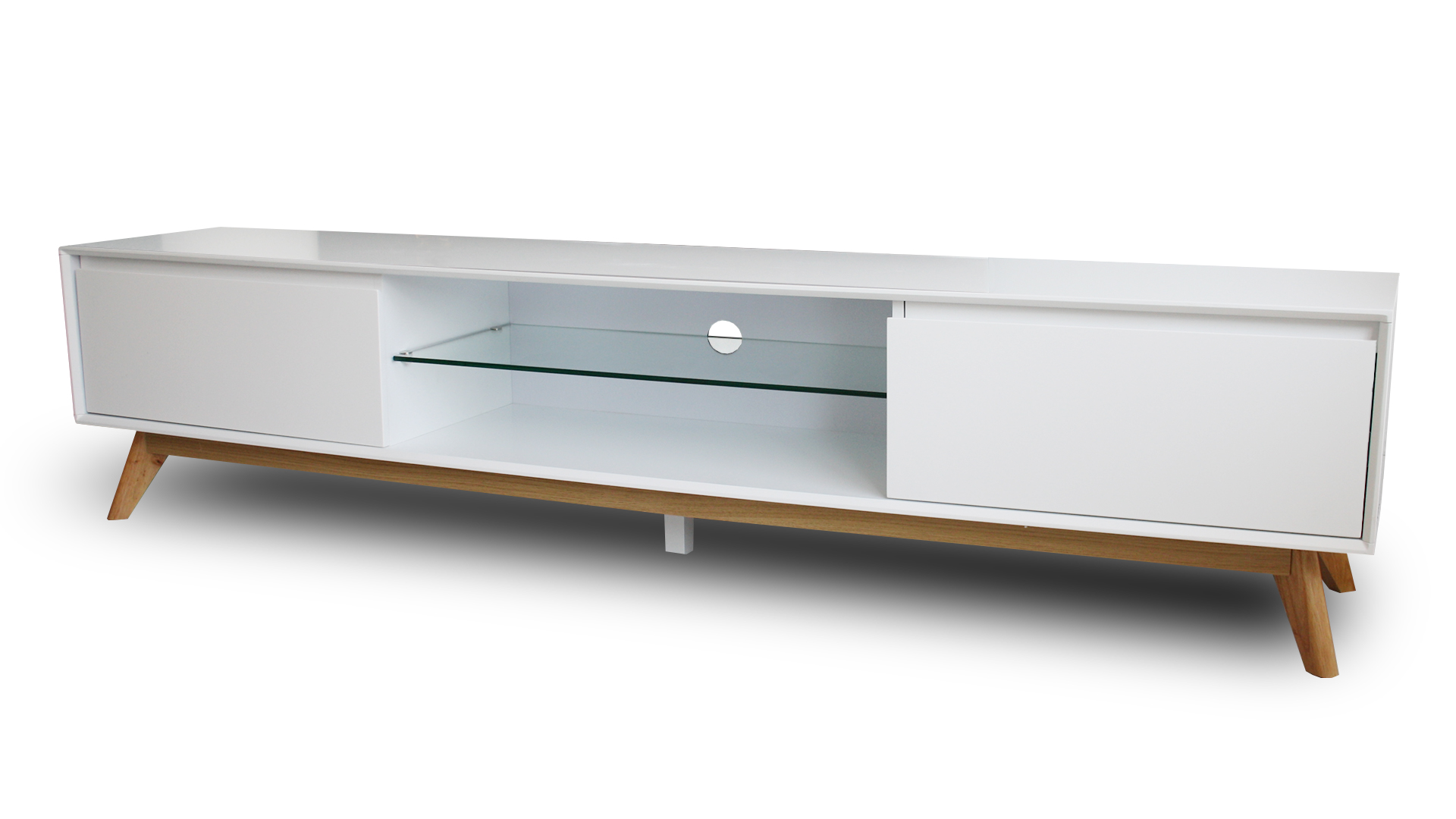 Meuble tv scandinave noir et blanc