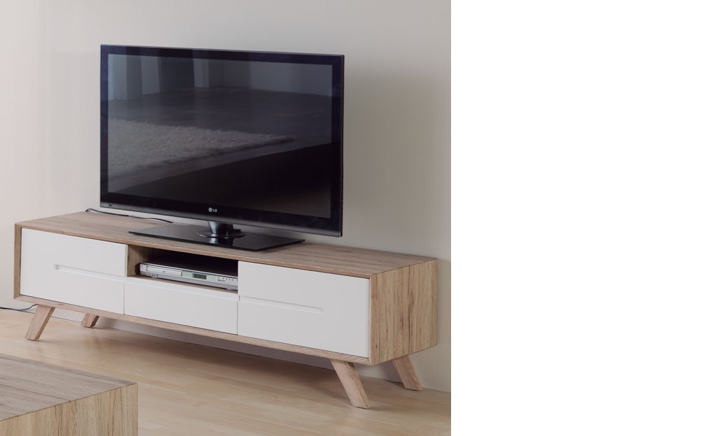 Meuble tv scandinave led