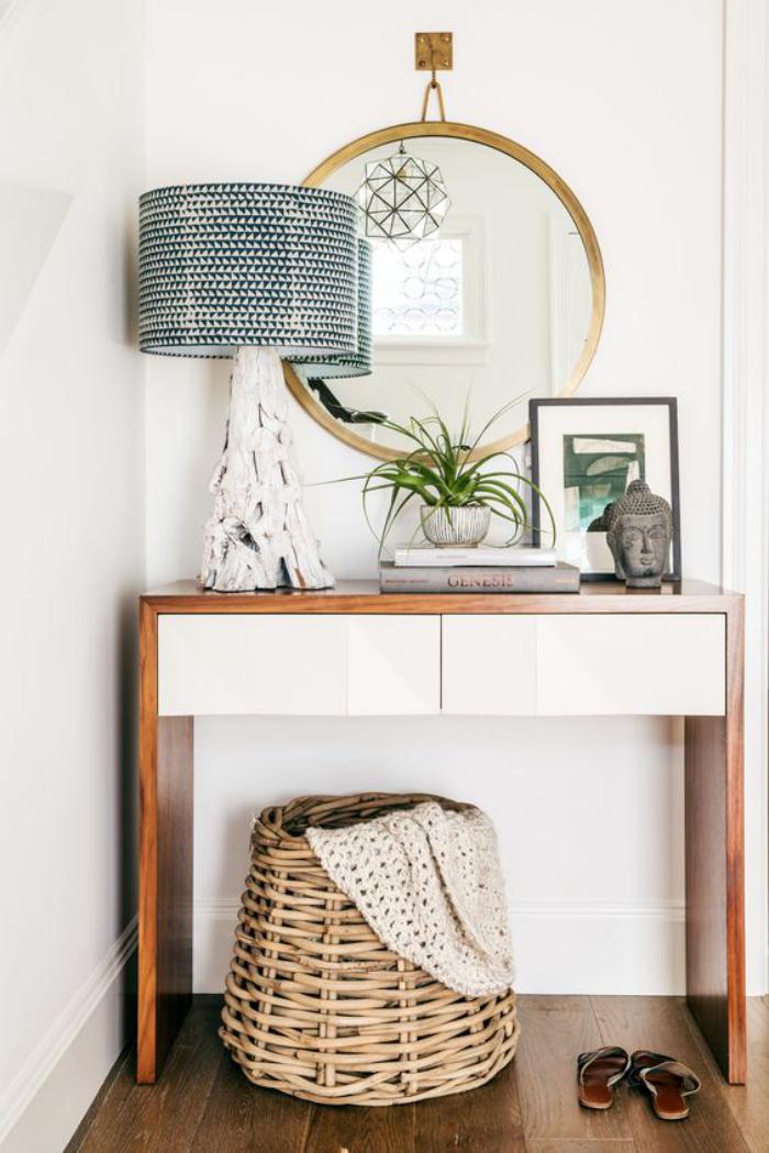 Petit meuble d'entrée scandinave