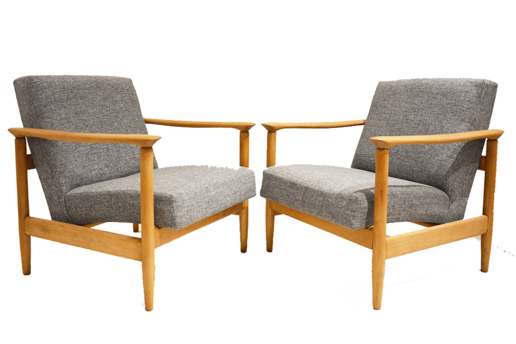 Chaise bois accoudoir scandinave