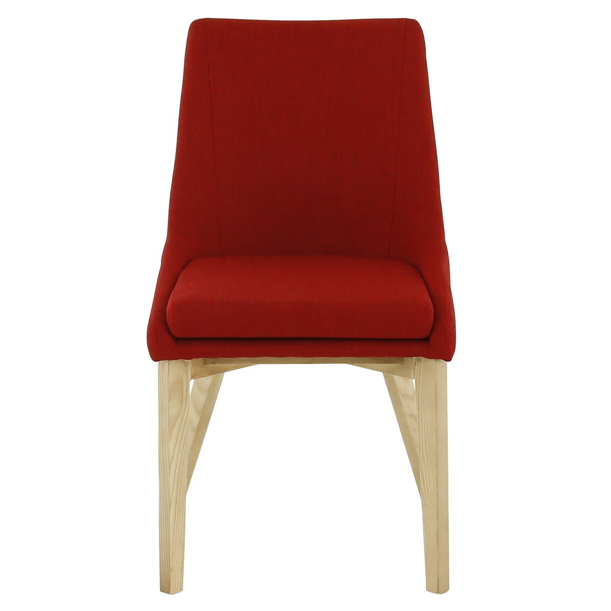 Chaise style scandinave rouge