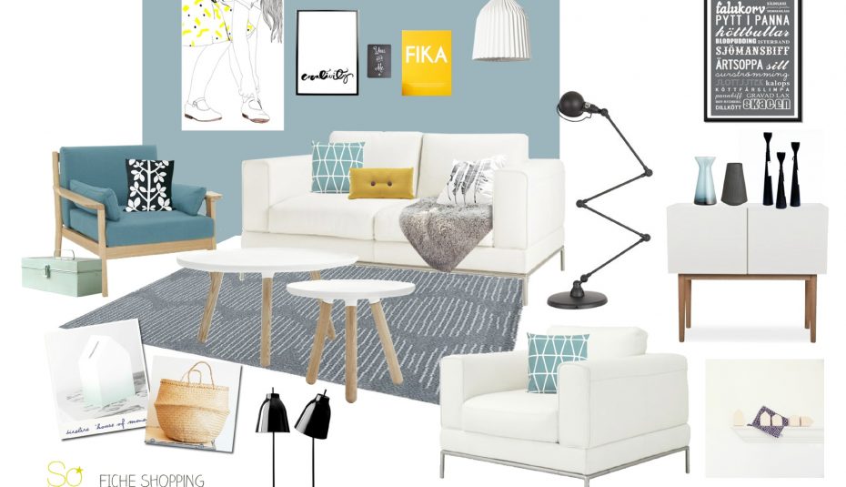 Deco scandinave salon cuisine
