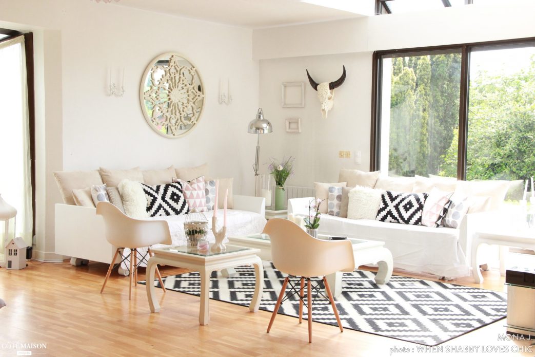 Salon salle a manger deco scandinave